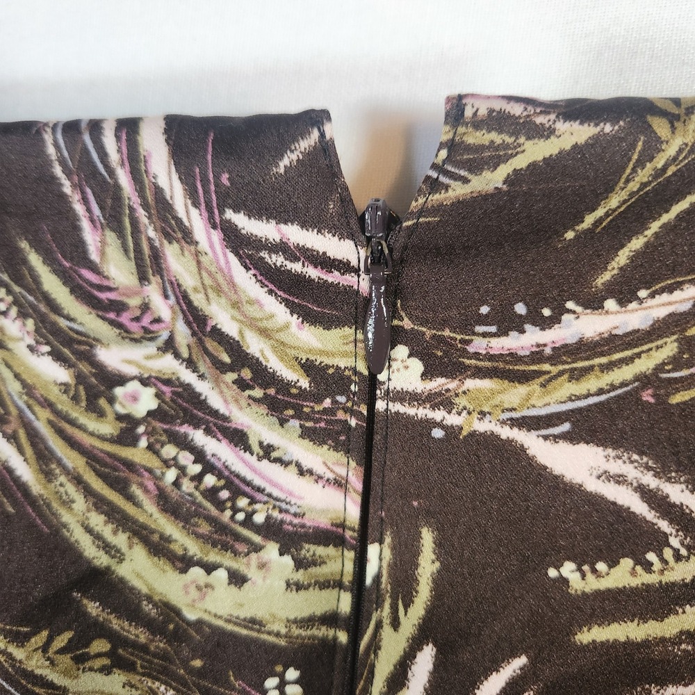 Handmade Craftsmanship Vintage Style Floral Wheat Print Fit Flare dress - Picture 9 of 14